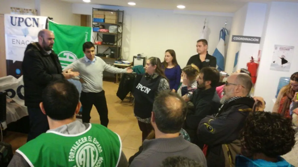 Las autoridades se acercaron a la delegación local ubicada en calle Moreno.