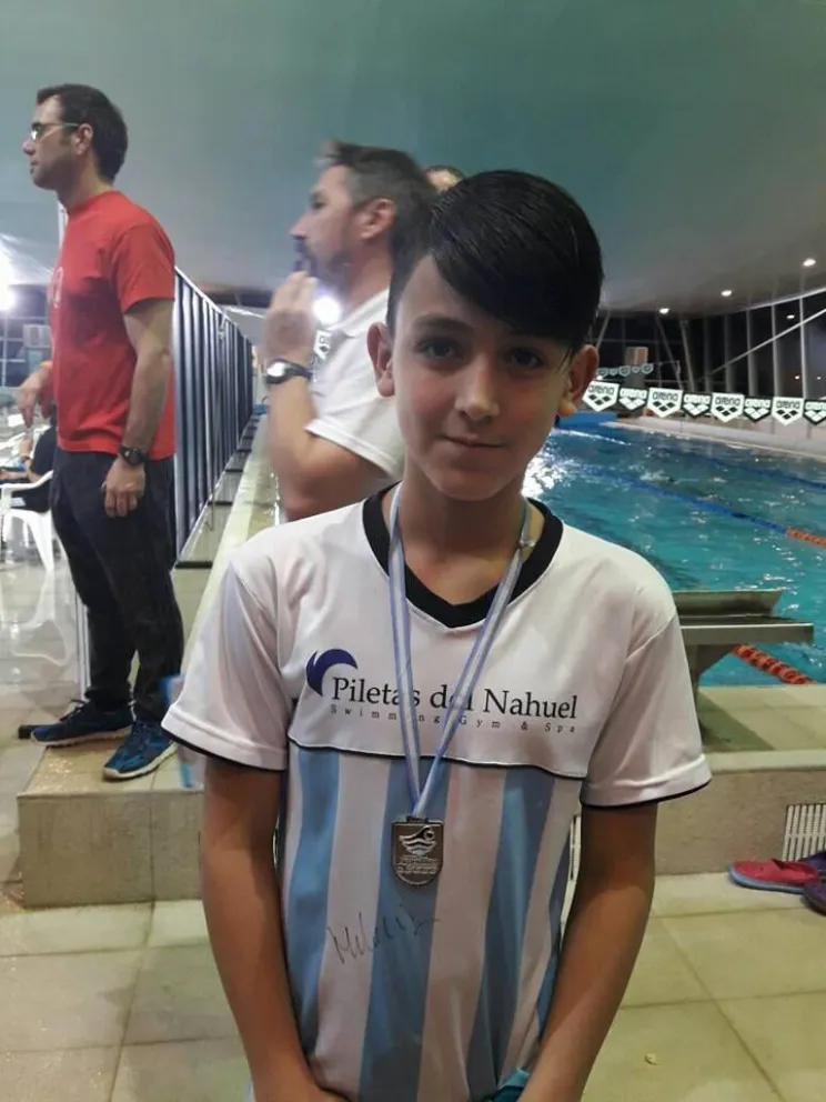 Juan Cruz Ortiz, la alegría de un campeón nacional.