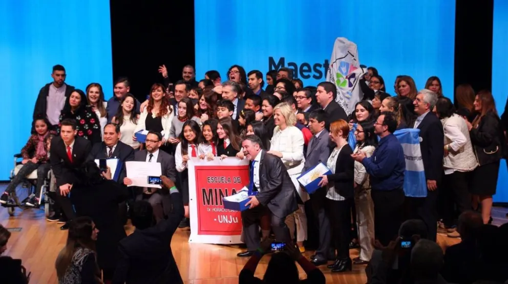 El presidente Mauricio Macri participó de la premiación en el CCK.