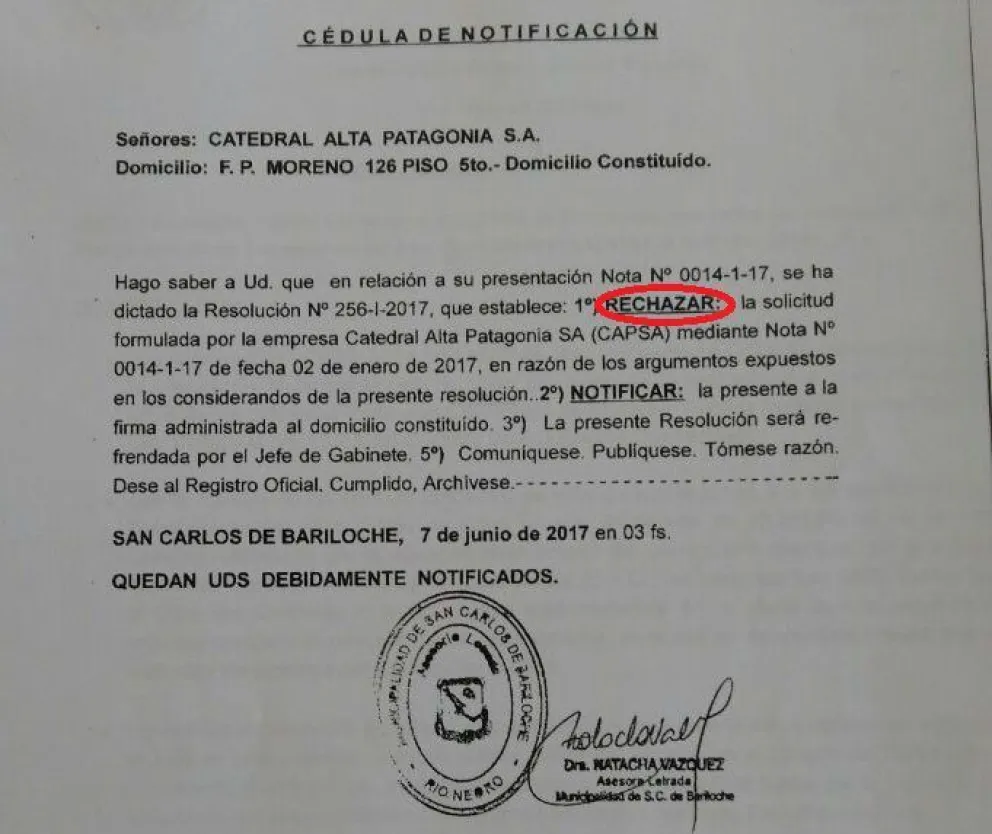 El Ejecutivo rechazó el último pedido de Capsa. 