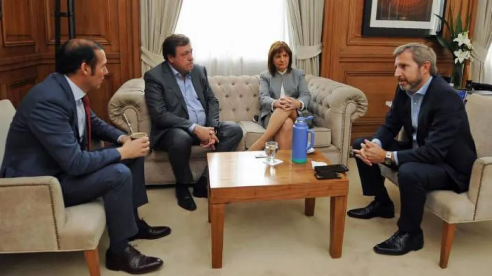 Bullrich y Frigerio se reunieron con los mandatarios patagónicos.