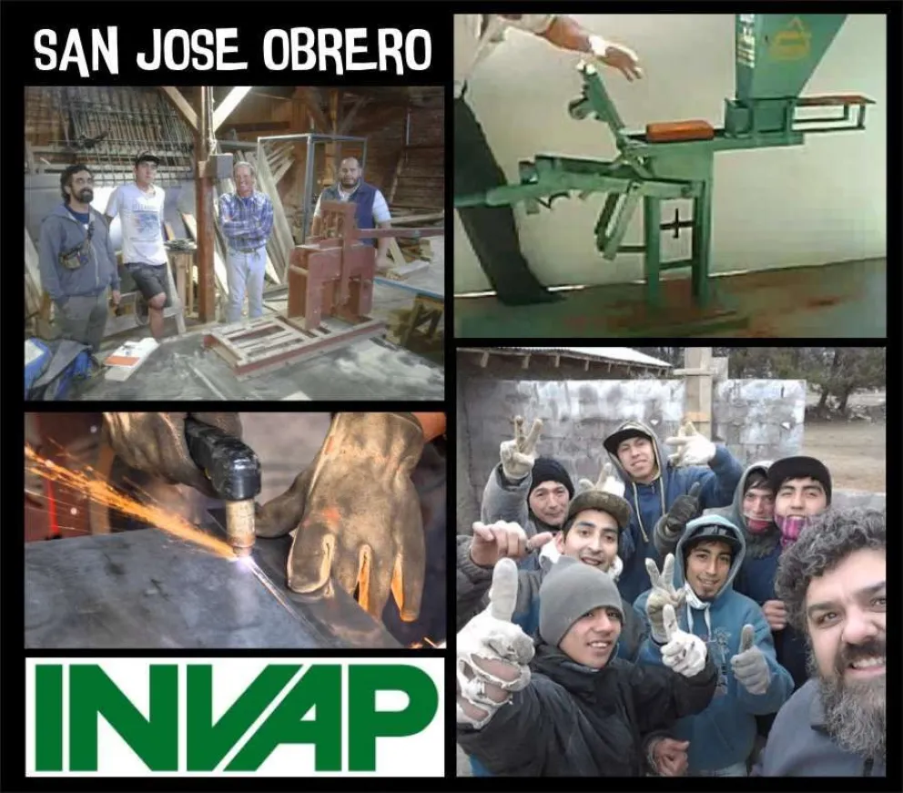 Los jóvenes del San José Obrero comienzan la construcción de la máquina rediseñada por INVAP