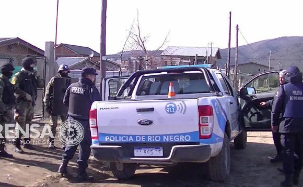 El allanamiento fue realizado en el barrio Malvinas.