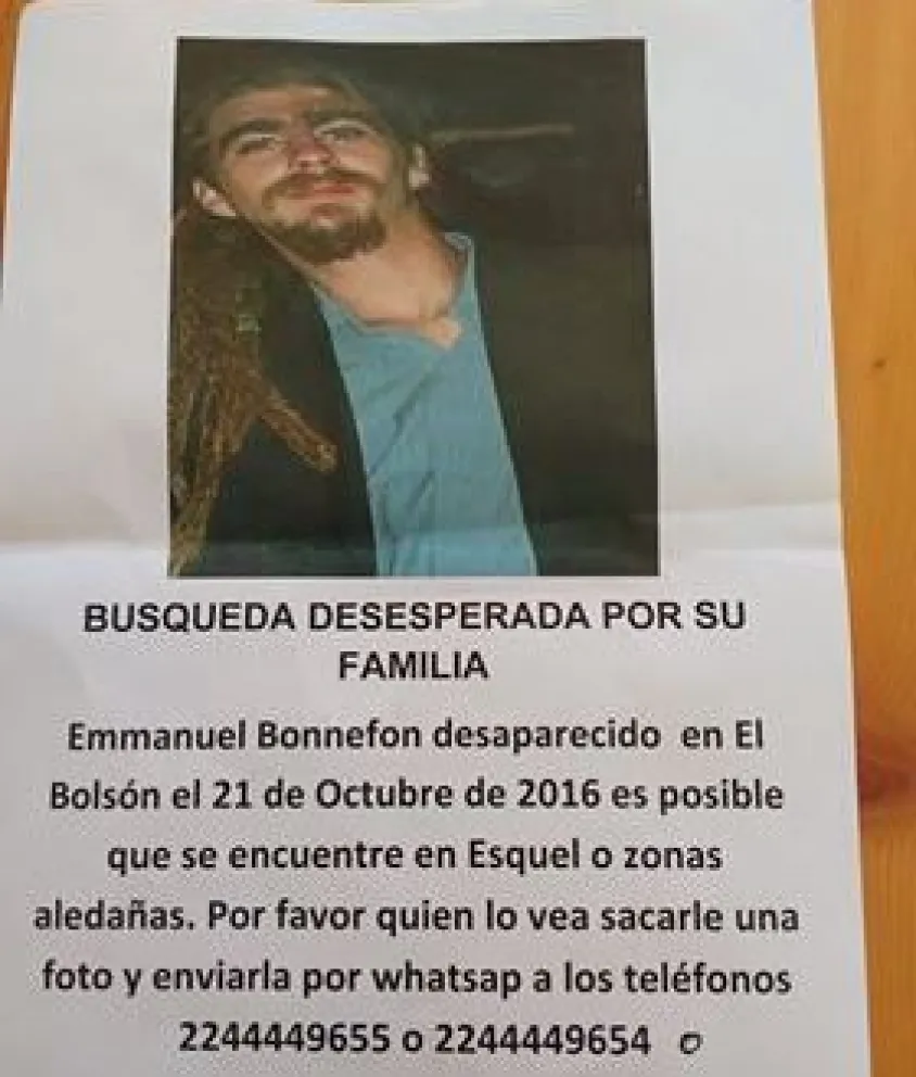 La familia de Emmanuel Bonnefon y una búsqueda que lleva casi un año