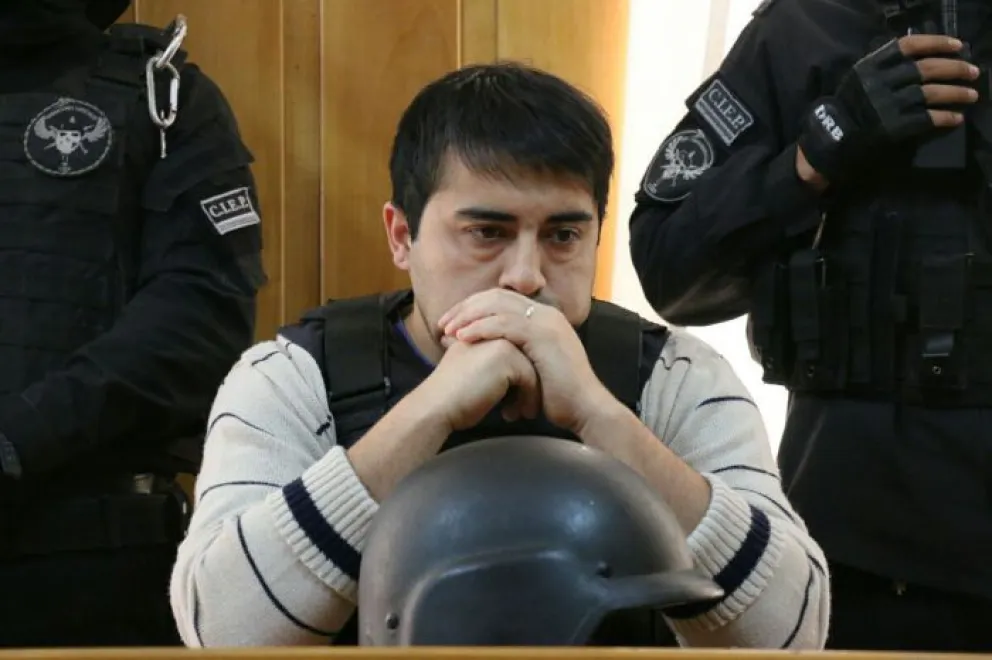 Osman, cuando recibió la condena a prisión perpetua.