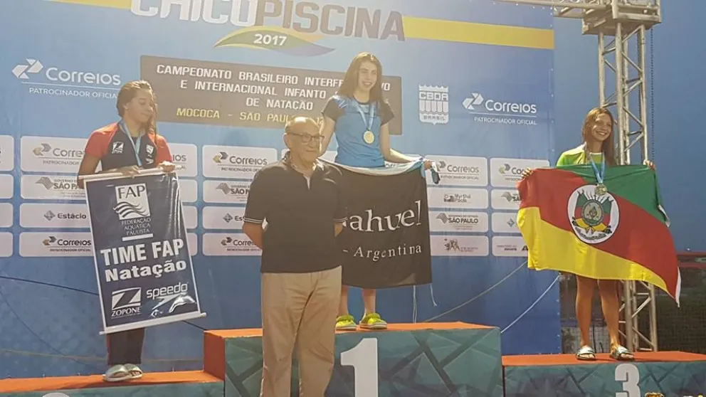 Un lugar que conoce muy bien. Anna, en la cima del podio.