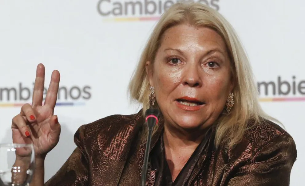 En un video Carrió aclaró que en Río Negro apoya la lista de Cambiemos