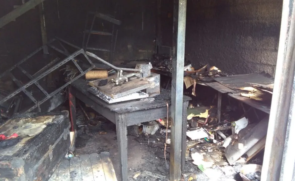 “En el incendio perdí absolutamente todo”