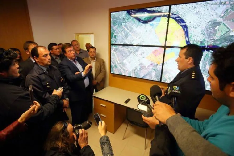 La policía presentó el mapa del monitoreo de delito