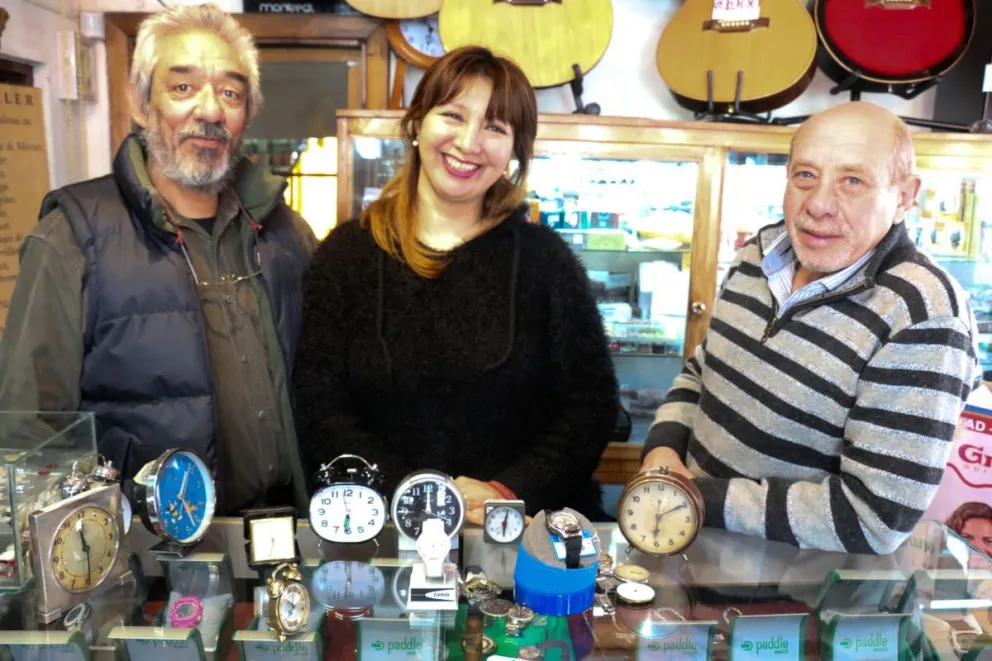 Luis, Miriam y Mario, siempre con una sonrisa. 