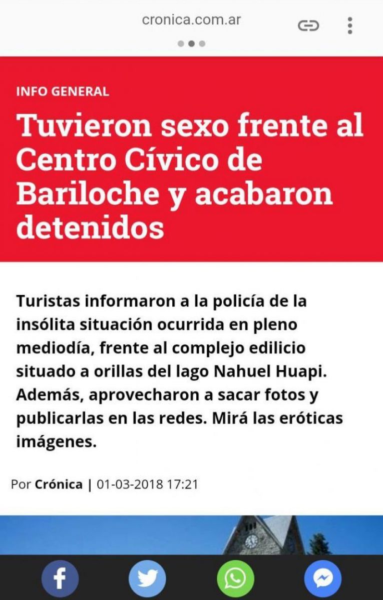 Bariloche volvió a ser noticia pero por algo que pasó ¡hace 12 años! |  ANBariloche