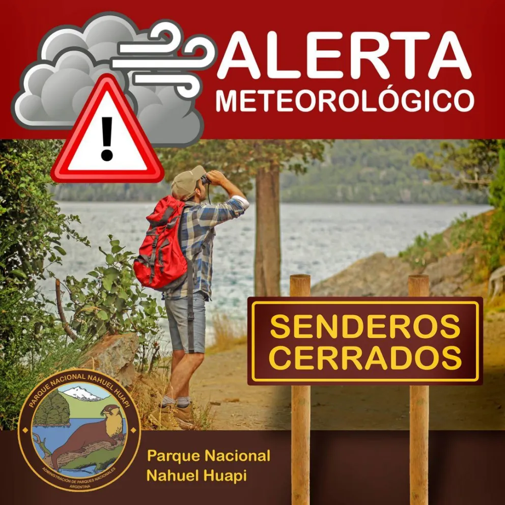 Cierran senderos por fuertes vientos