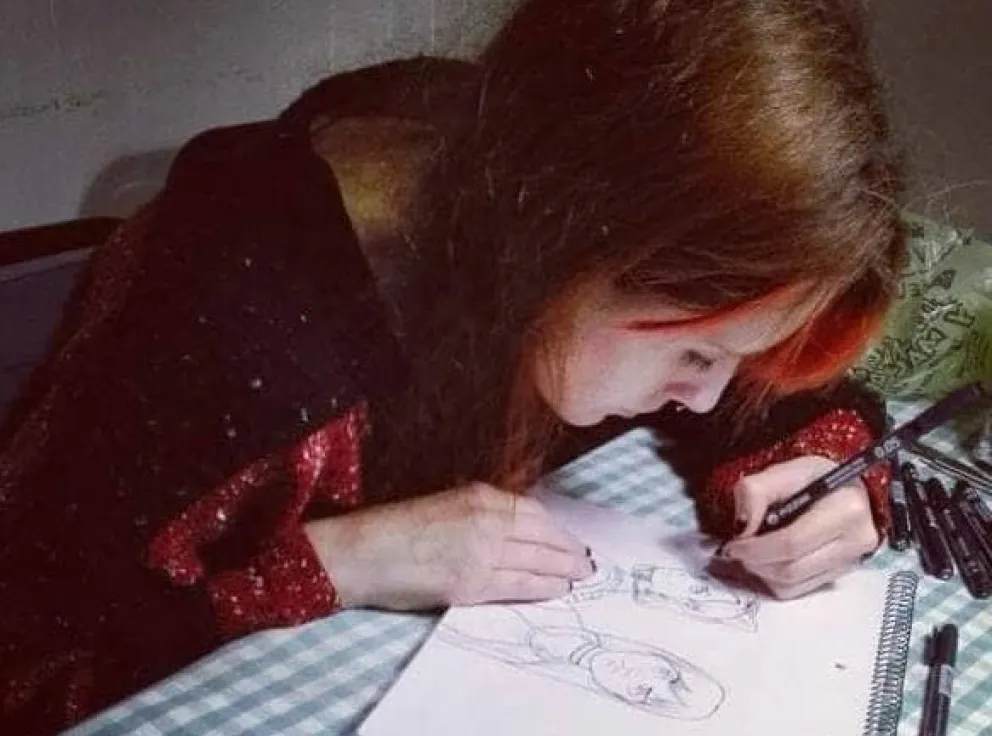 Rocío, en plena acción. 