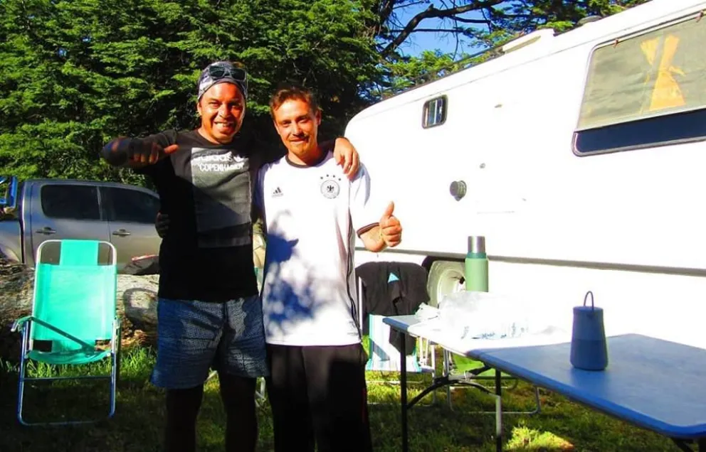 El DT "millonario" disfrutó en la ciudad y hasta hizo un asado para sus amigos. 