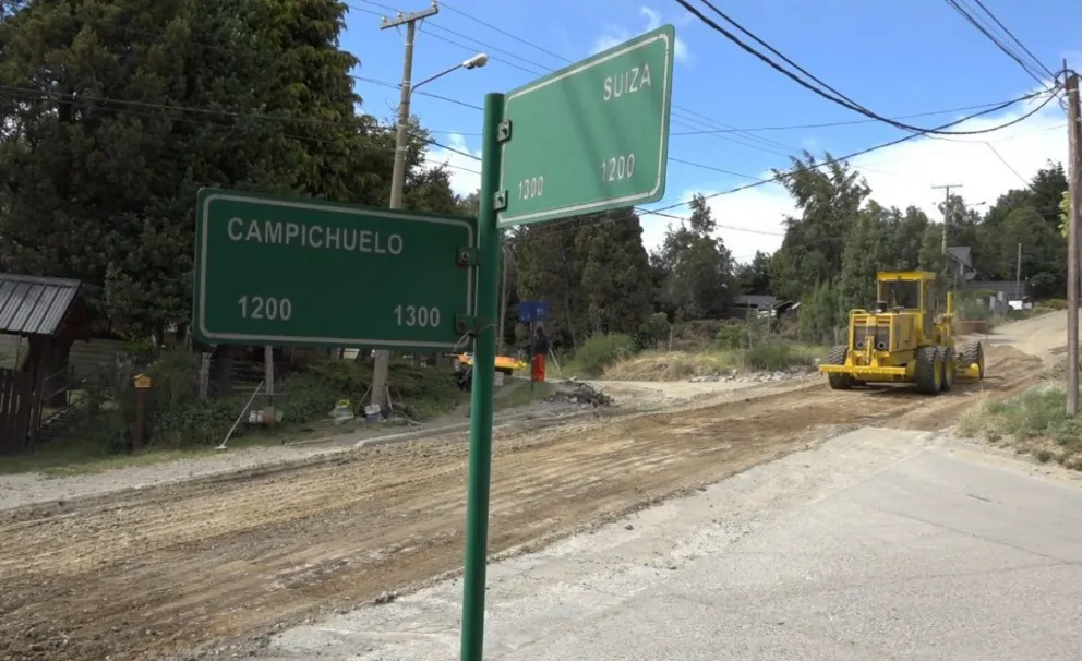 Avanza la pavimentación en Campichuelo y Suiza