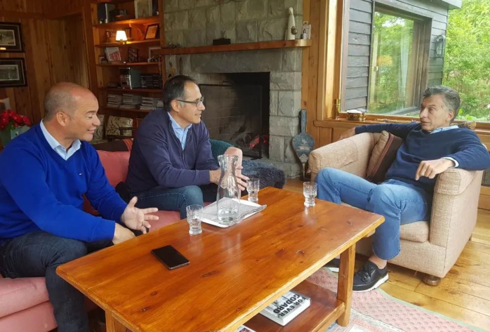 El coordinador del Ministerio del Interior y referente del PRO local, Juan Martín, participó del encuentro junto al presidente de la Nación y el diputado nacional.