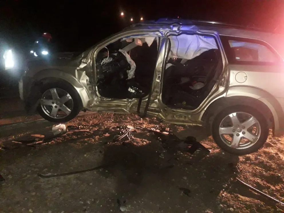 Varios heridos al chocar dos camionetas en la ruta 40
