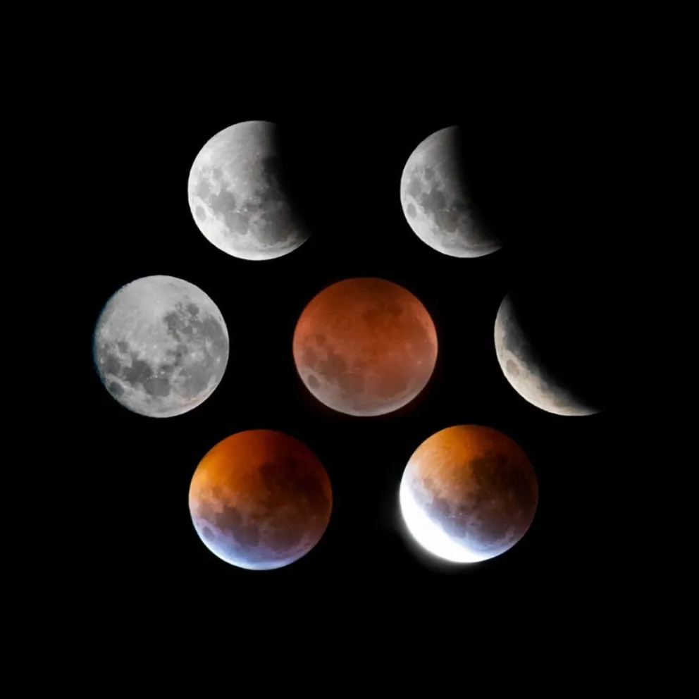 El eclipse desde Bariloche: no te pierdas esta majestuosa composición de fotos