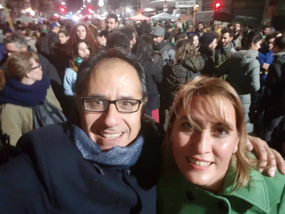 Sergio Wisky y Lorena Matzen, diputados nacionales que aspiran a la gobernación rionegrina.