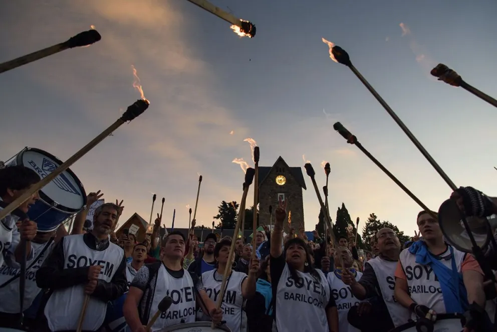 "Vamos a volver", la consigna que se escuchó durante toda la movilización. 