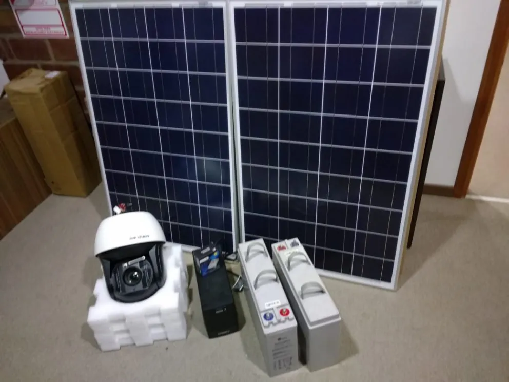 Municipio incorpora cámara de seguridad a energía solar