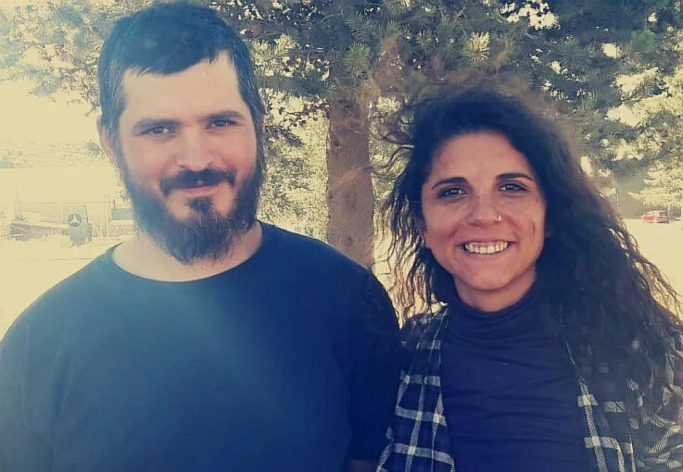 El candidato a gobernador Jorge “Jure” Paulic, junto a la referente nacional Celeste Fierro.