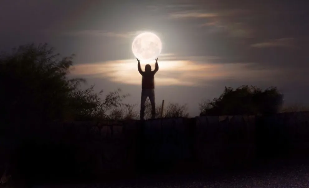La luna y toda su inmensidad. 