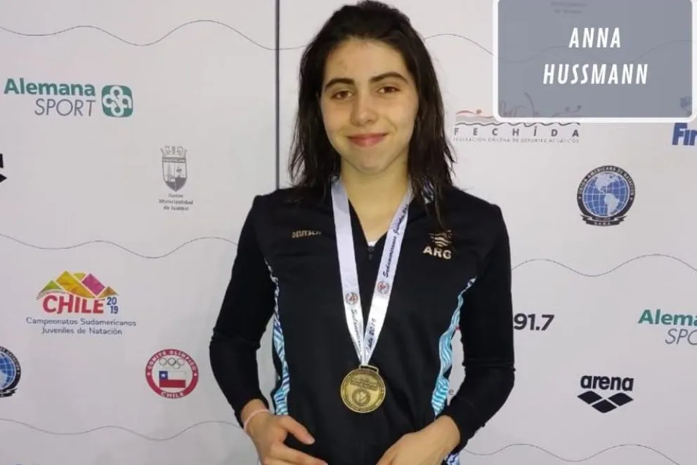 Anna Huusmann y un Sudamericano "dorado"