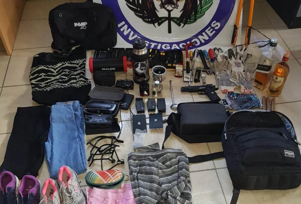 Secuestraron un arma y elementos robados en un allanamiento