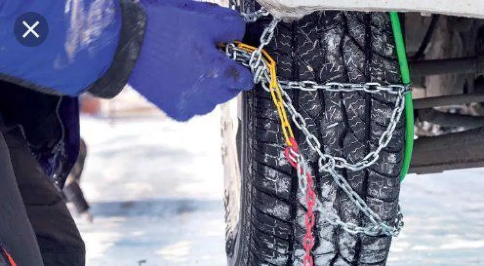 Es obligatorio usar cadenas para cruzar a Chile