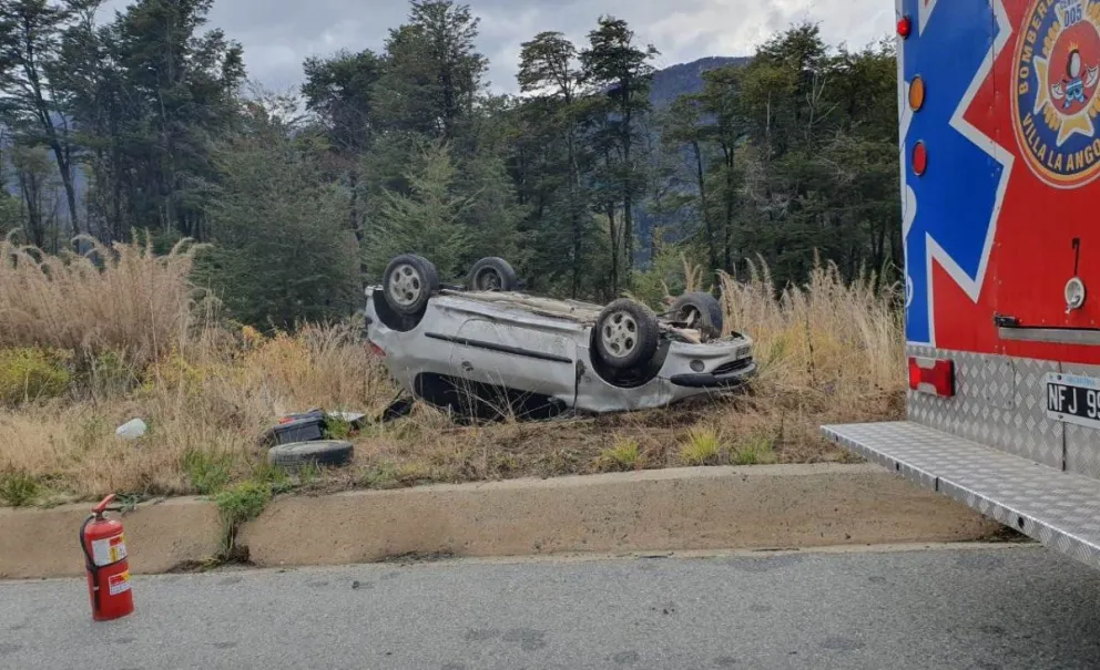 Volcó en ruta 40 y salió ileso