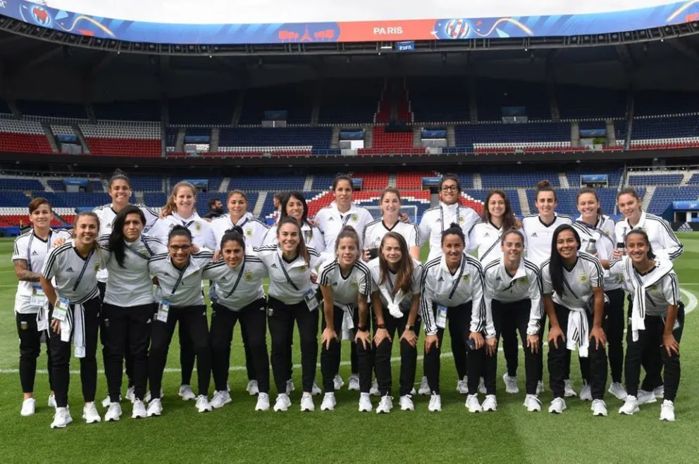 El seleccionado en el Parque de los Príncipes, en la jornada del domingo.