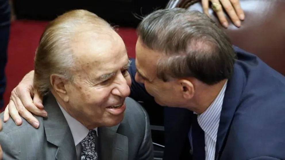 Menem sobre Pichetto: "Favorecerá el crecimiento y la grandeza de nuestra amada Patria"