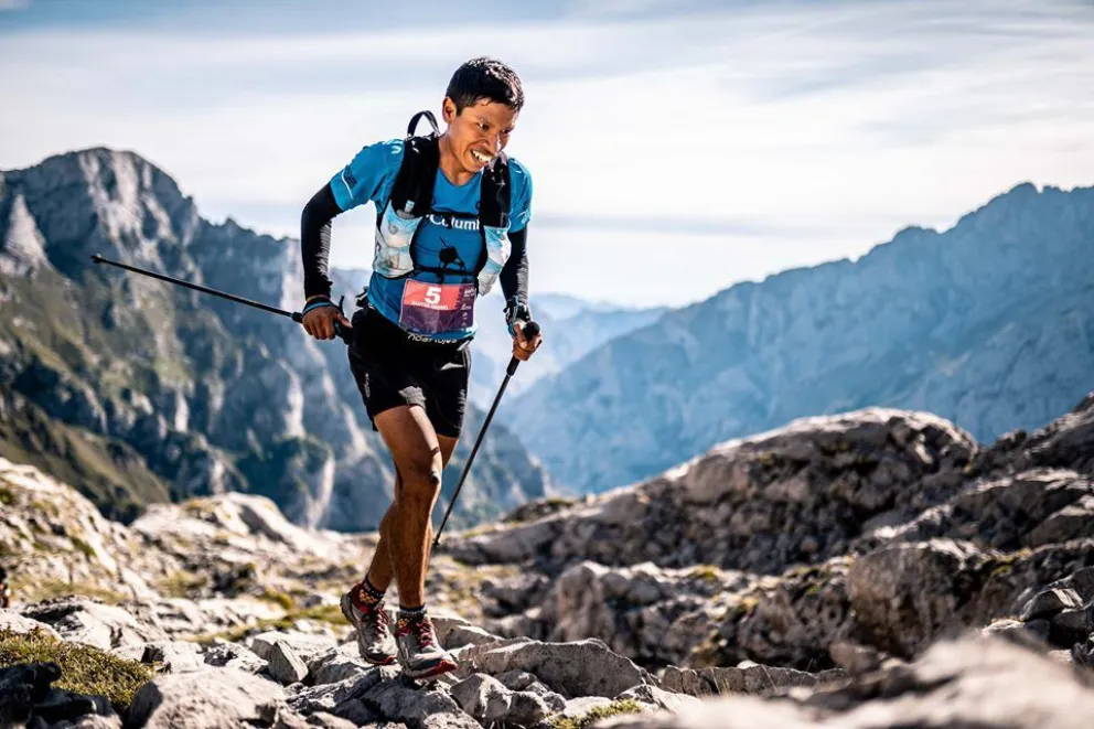 Santos Rueda, disfrutando y ganando en las montañas europeas.