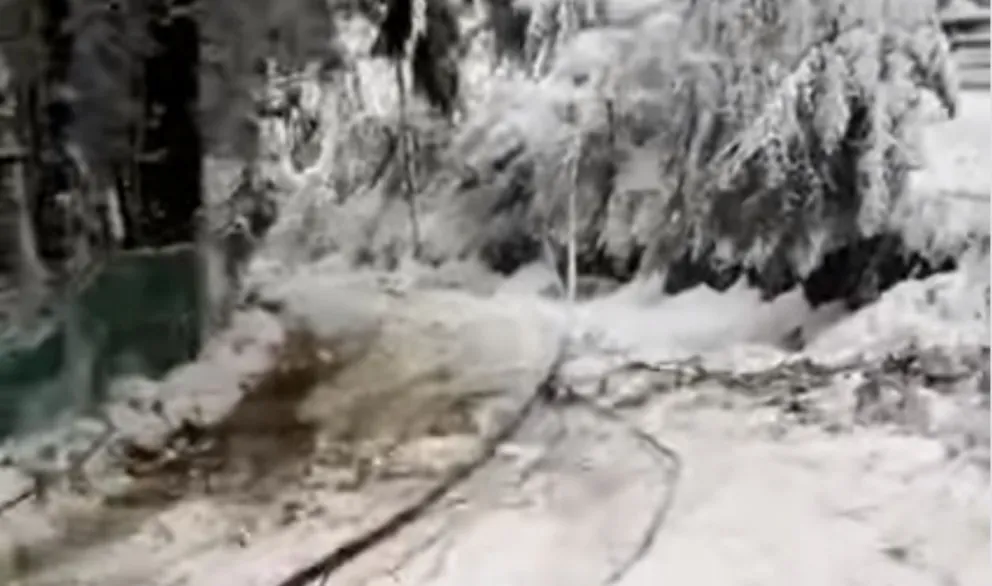 Vecinos y turistas quedaron aisladas por la nieve y sin luz en distintas zonas de Bariloche