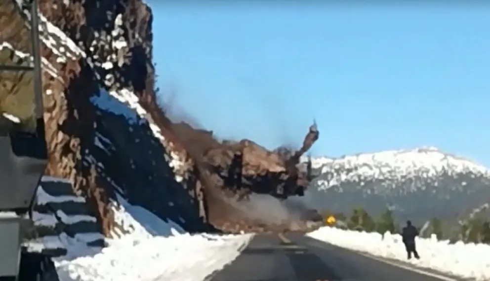 Tras el derrumbe en ruta 40, Villa La Angostura quedó aislada