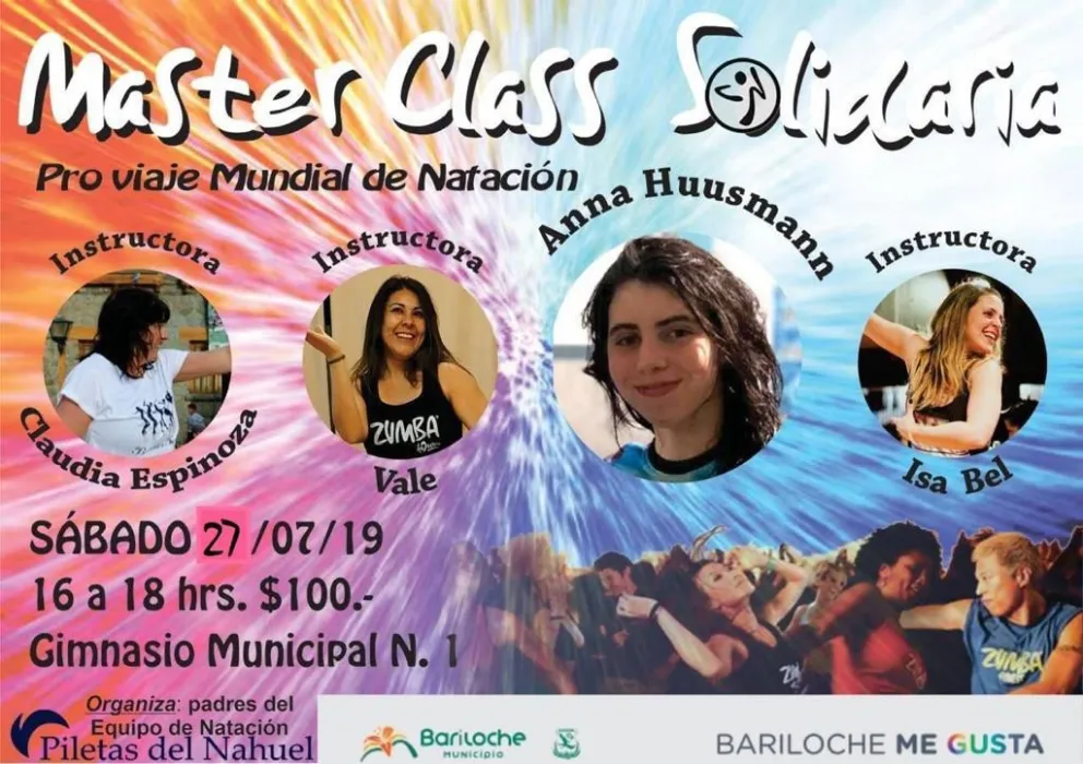 Este sábado es la Master Class de Zumba a beneficio de Ana Hussmann