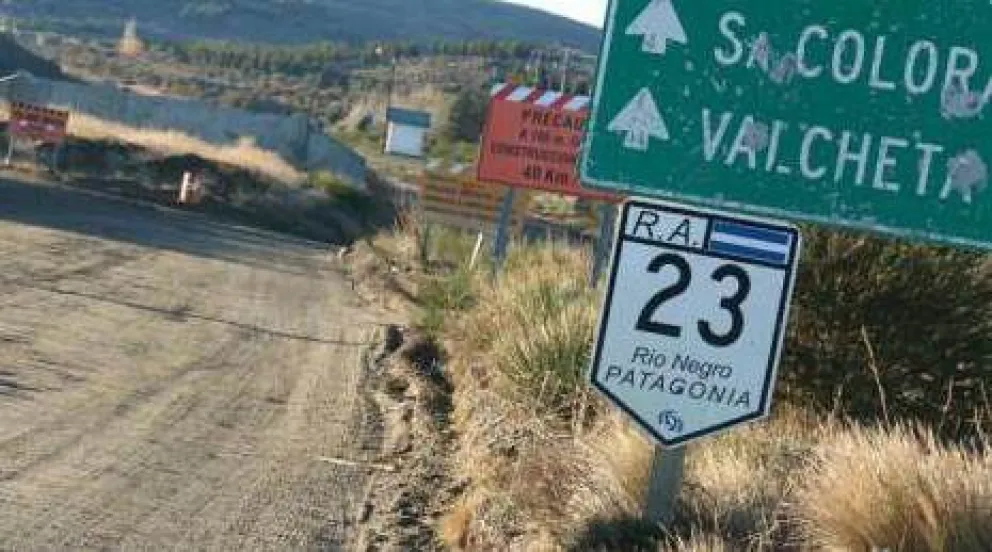 Restringen el tránsito para camiones en ruta 23