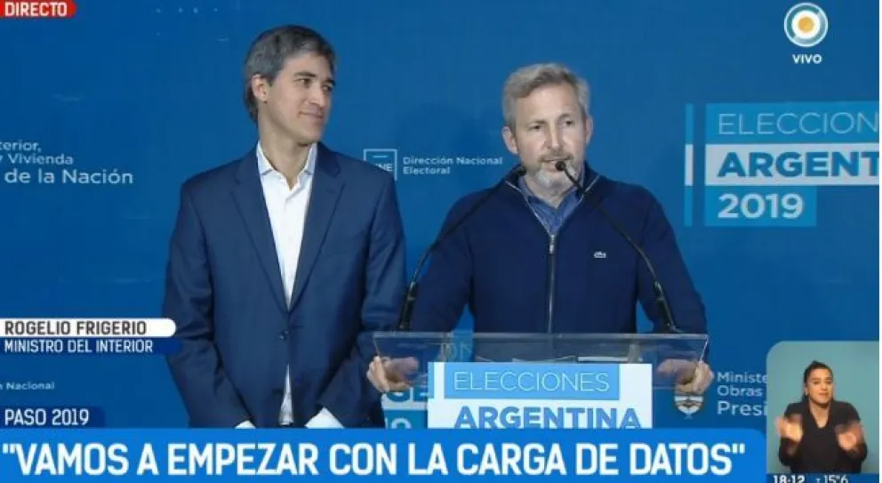 Frigerio informó que votó un 75% del padrón