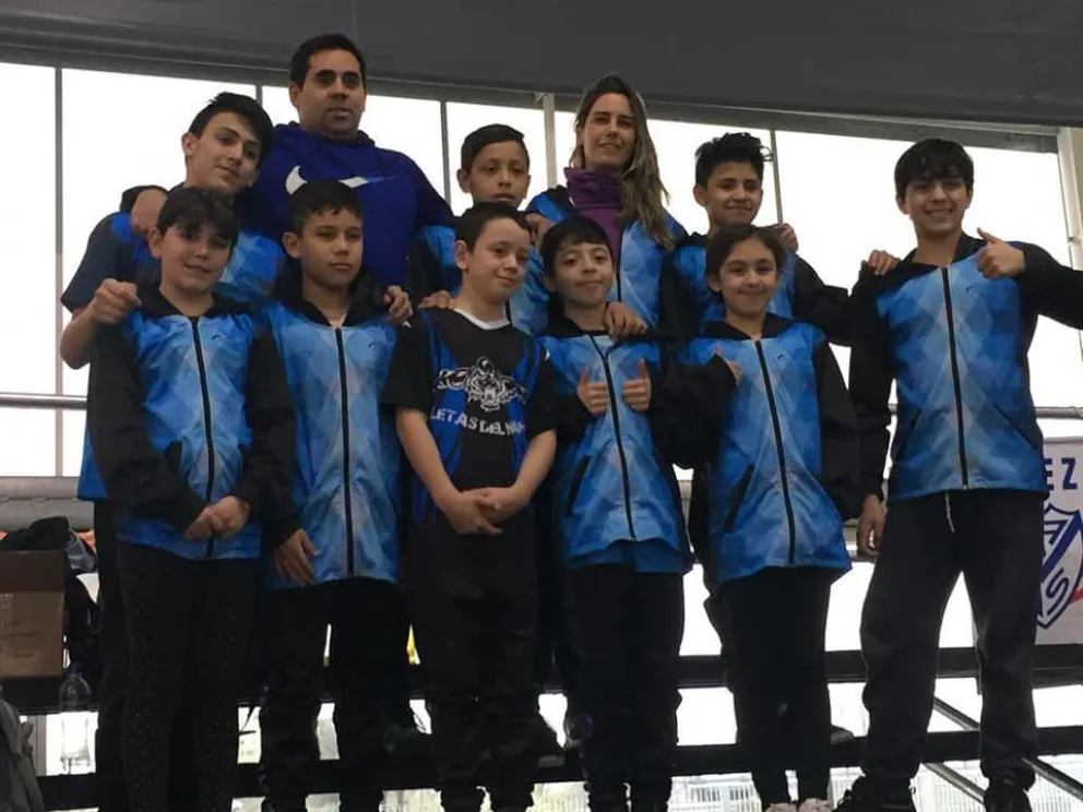 La delegación de Piletas se lució en Buenos Aires.