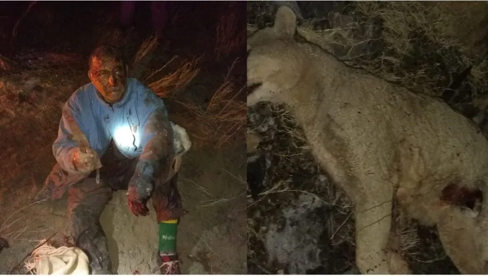 Un campesino terminó gravemente herido al enfrentarse con un puma