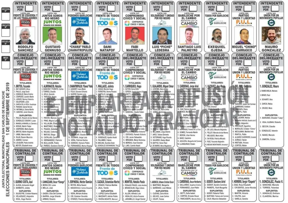 Sin Galaverna: La Junta Municipal presentó la nueva boleta única con 10 candidatos