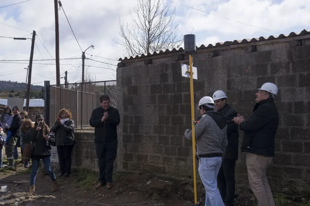 Inauguraron la red de gas del barrio Argentino