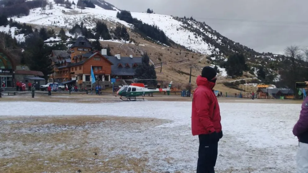 Patricia Bullrich está en el cerro Catedral