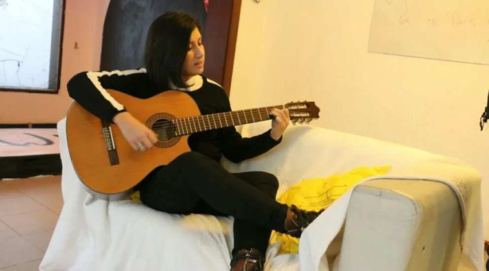 "La música es mi vida". 