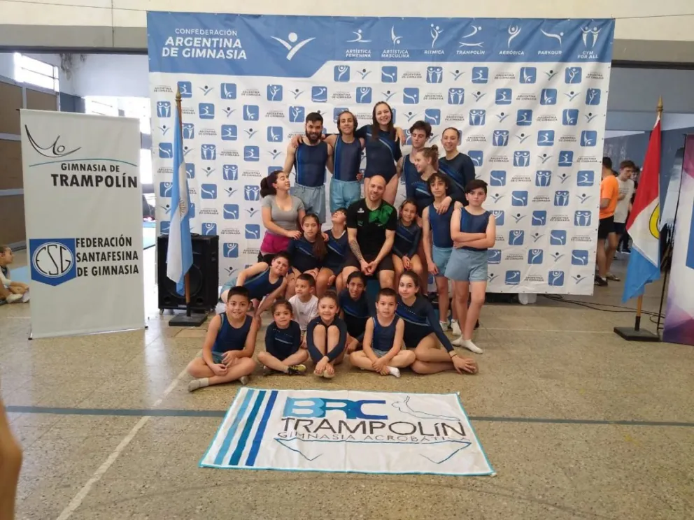 BRC Trampolín y toda su delegación. Brillante paso por Rosario.