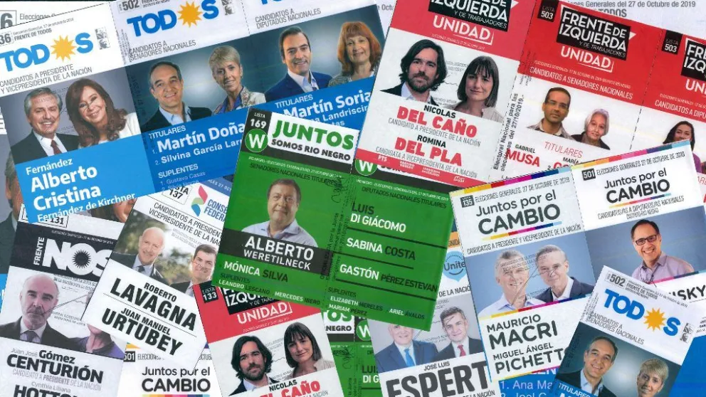 Elecciones 2019: Todas las boletas que te vas a encontrar en el cuarto oscuro