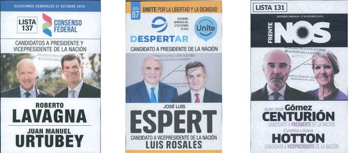 Elecciones 2019: Todas Las Boletas Que Te Vas A Encontrar En El Cuarto ...