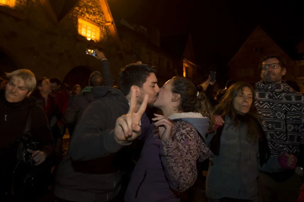 El Frente de Todos festejó la victoria en el Centro Cívico