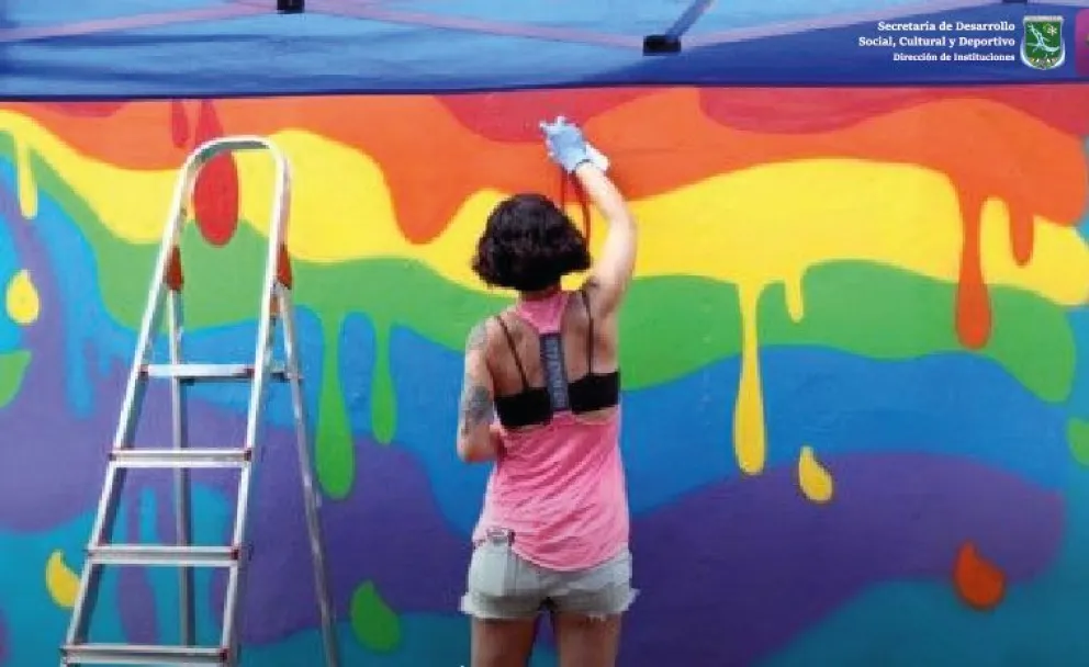 Pintarán un mural de la diversidad en el skatepark